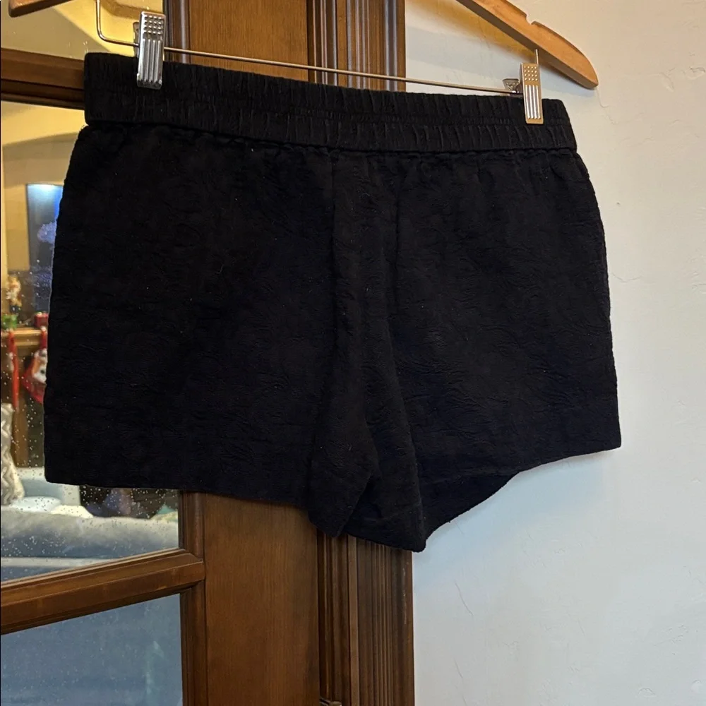 J Crew textured Black pocketed lounge shorts! 2